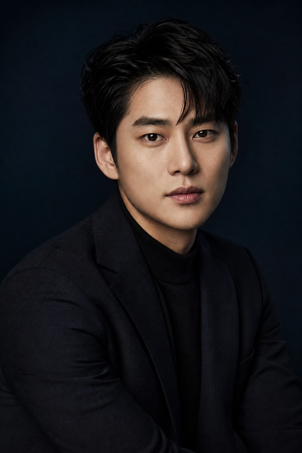 Composed portrait of a man for the prestige men's line 高端男士线的沉静男性肖像